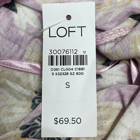 NWT Loft Beach Floral Halter Neck Knit Shorts Romper with Pockets S - Picture 14 of 16